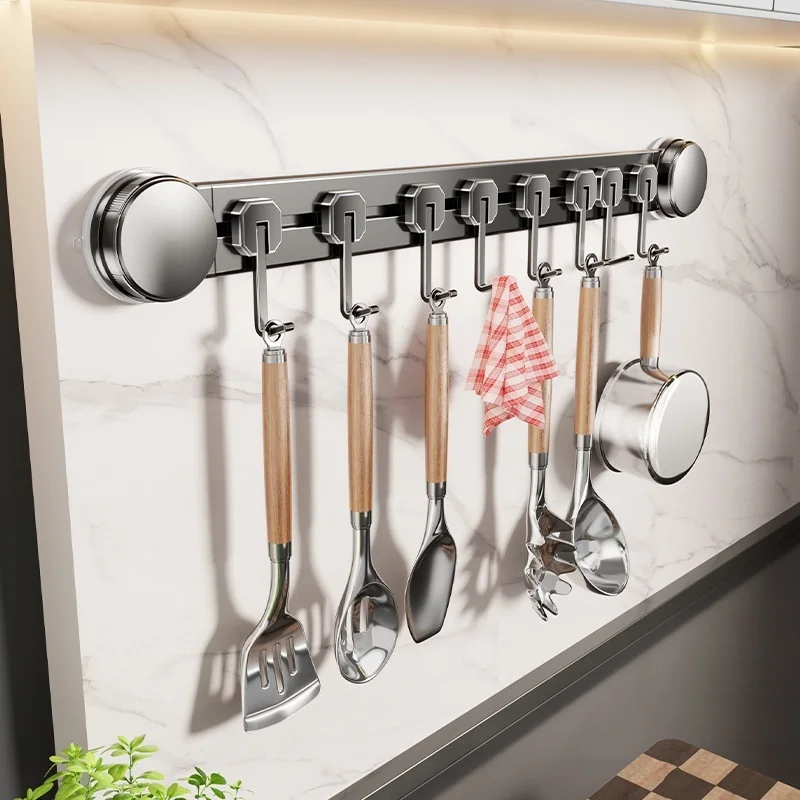 No Need To Drill Suction Cup Movable kitchen Hook Home Kitchen Accessories Organizer