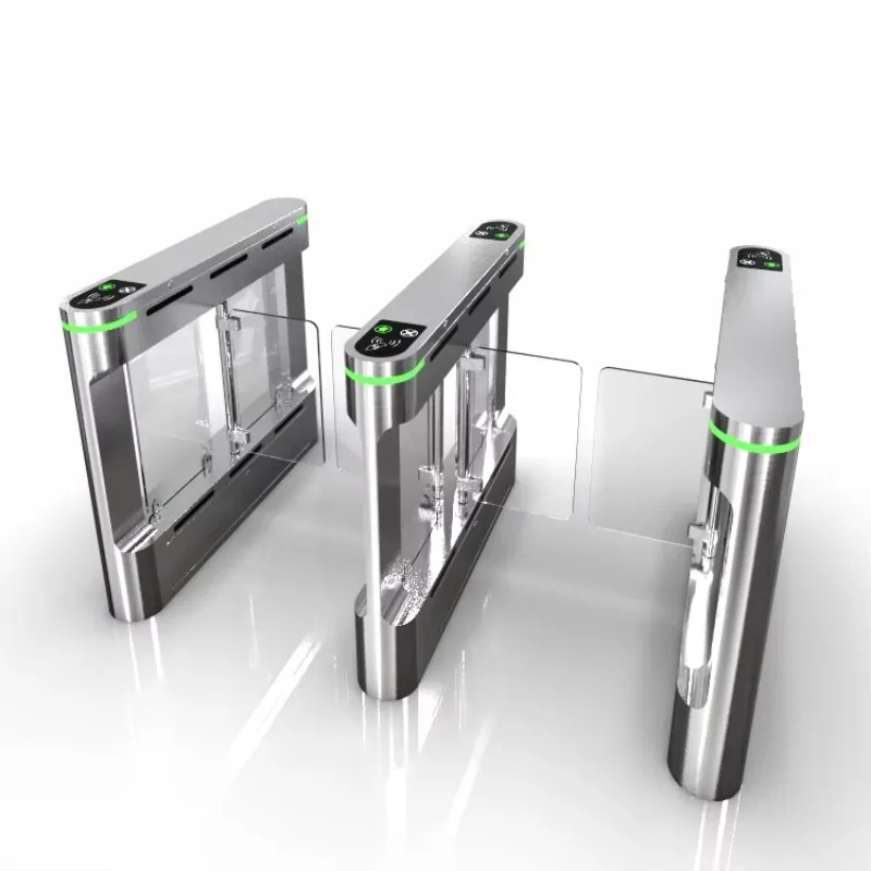 

Swing Barrier Gate with Functional Facial Recognition Turnstile for Elegant Office Entrance