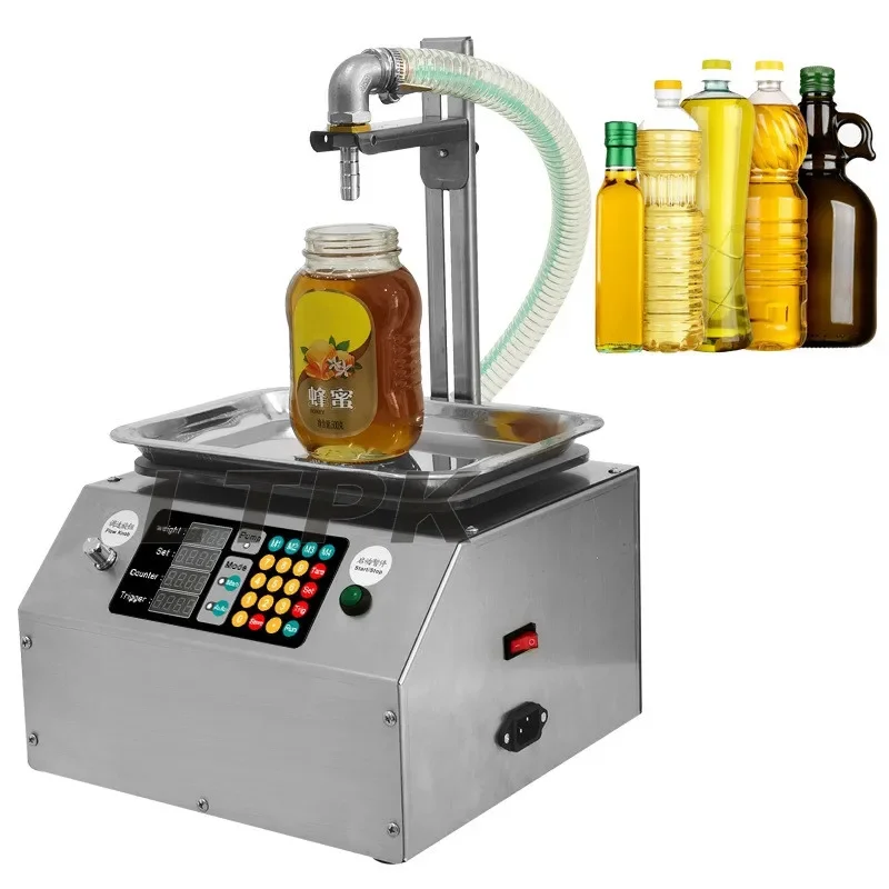 

L15 Weighing Filling Machine Honey Oil Thick Paste edible oil glue viscous liquid automatic filling machine for Small Business