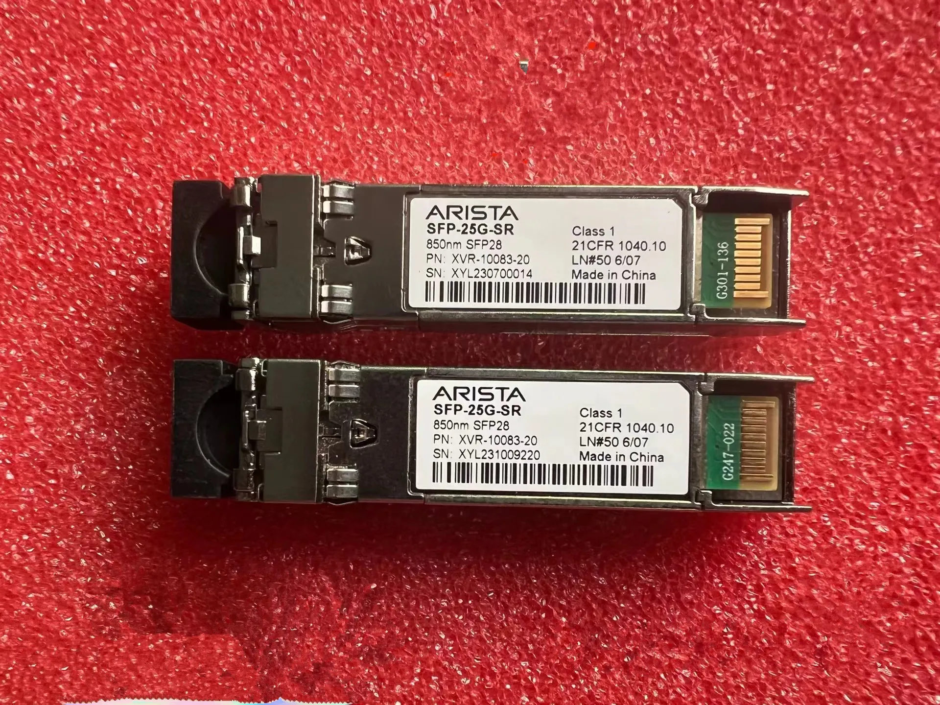 

1PCS Arista 25GB SFP Optical Fiber Converter SFP-25G-MR-SR 850NM SFP28 XVR-10083-20 XVR-10312-20 25G Switch Module