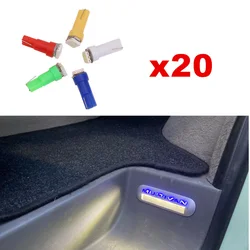 For VW Multivan Caravelle Transporter T5 T5.1 T6 5050 20pcs/pack Canbus Error Free Car interior Foot Step LED Bulb