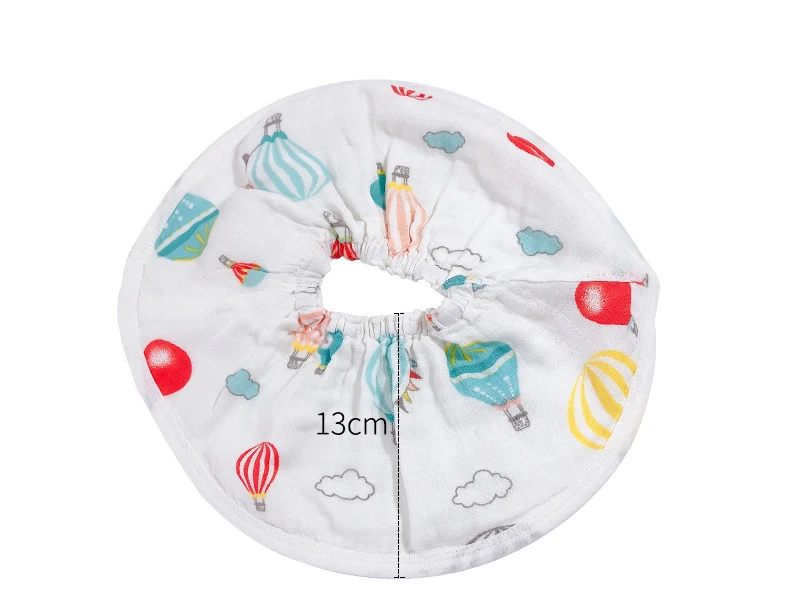 360 degree rotatable bamboo cotton gauze leather band bib for baby bib for baby saliva scarf for neck