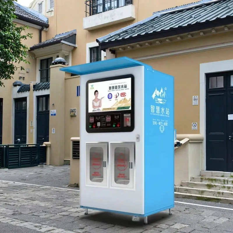 

Custom Outdoor Ice Makers and Pure Water Vending Machines with Automatic Bagging Drinking Water