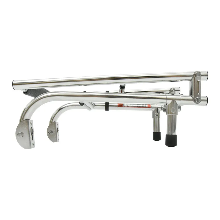 Marine Boat Stainless Steel Telescopic Folding Ladder 4 Step Boat Ladder Boarding Ladder For Marine Deck Outboard Swim Platform