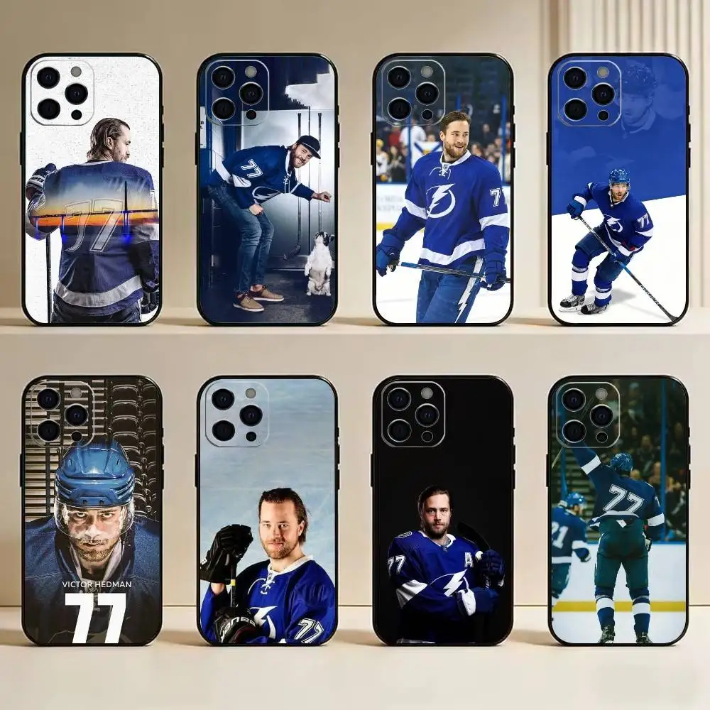 

Victor Hedman-Switzerland-Defender-Ice Hovkey-Sport Phone Case For IPhone 17,16,15,14,13,12,11 Plus,Pro Max,XS,Soft Silicone B
