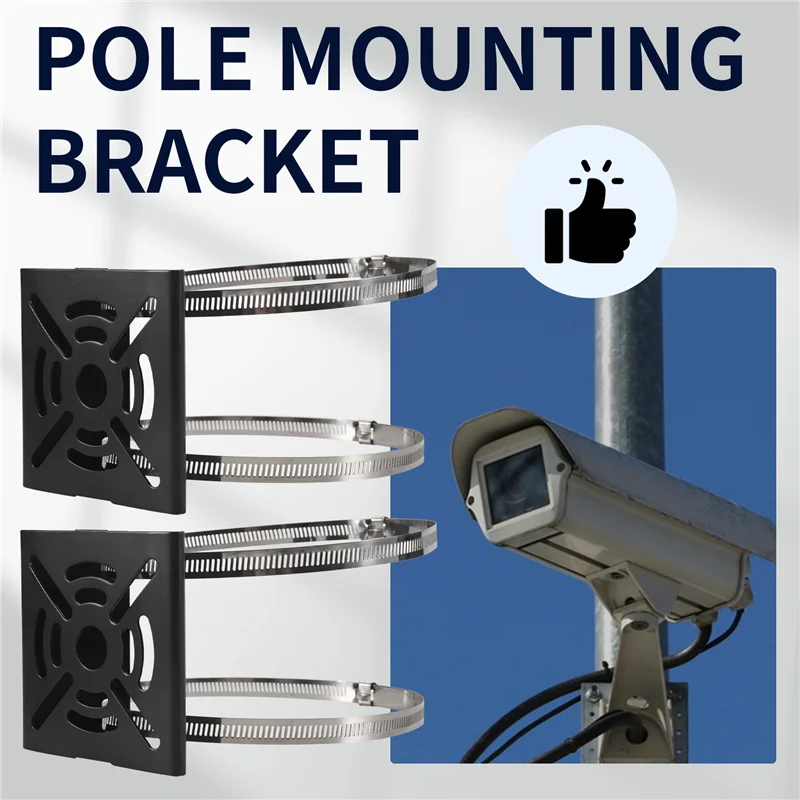 Staffa di montaggio a parete con staffa per telecamera con montaggio su palo verticale universale per telecamera di sicurezza CCTV PTZ Dome