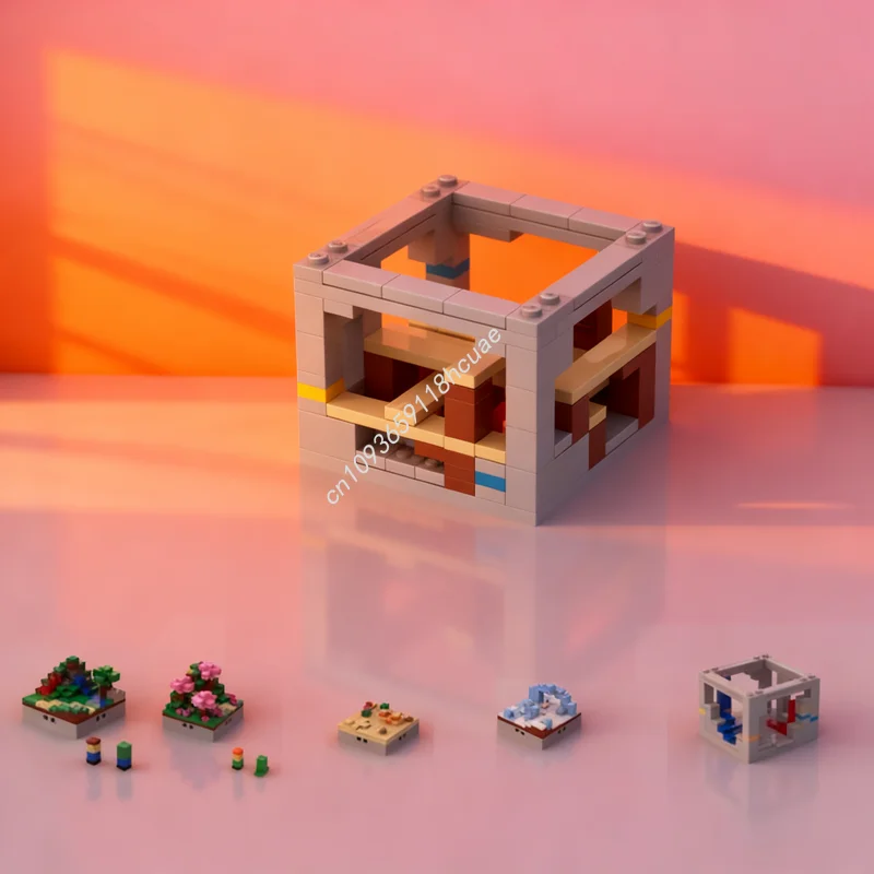 

142pcs MOC Mini World Mineshaft my worlded Model Building blocks Architecture toy DIY Christmas gifts Education Brick Birthday