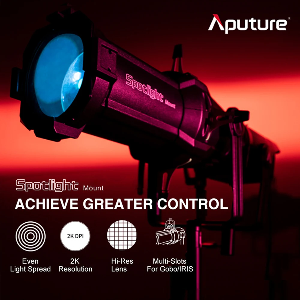 Aputure Spotlight Mount Set 19° / 26° / 36° Lighting Modifiers Bowens Mount Lights Accessories for Aputure LS120DII 300D II 300X