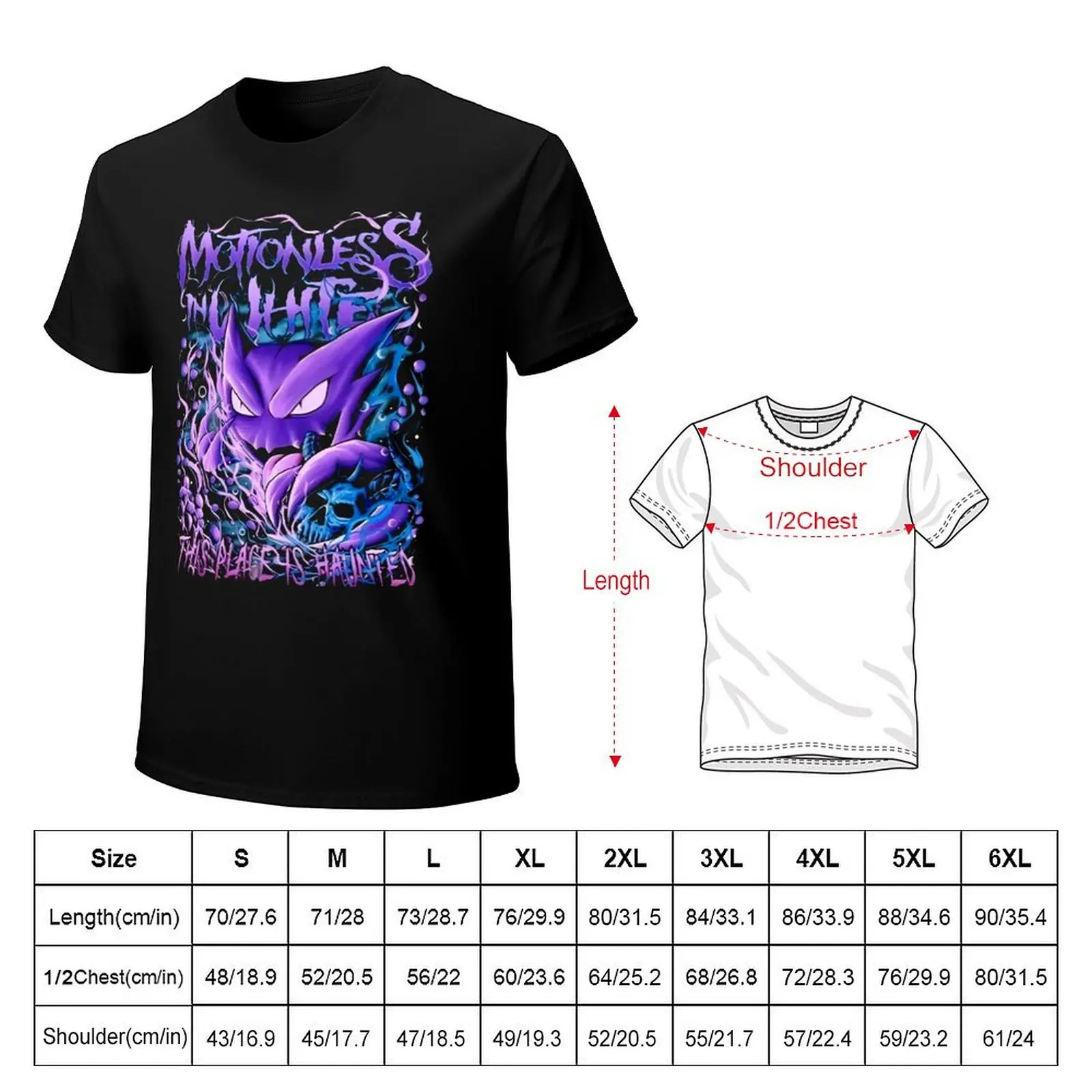 Motionless In White This Place Is haunted Hip Hop T-Shirt Anti-Pilling Casual T-Shirt
