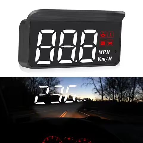 자동차 앞 유리 프로젝터 속도계 게이지, OBD2 HUD 헤드업 디스플레이, 온보드 컴퓨터 디지털 전자 자동차 액세서리