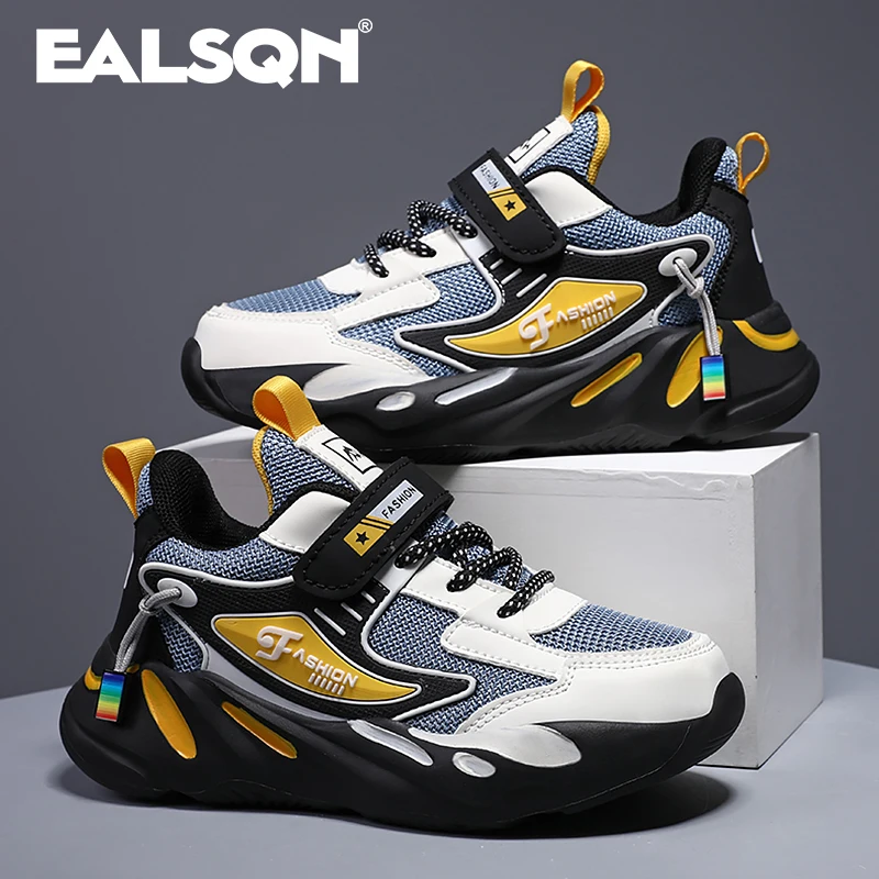 Fashion Kid Sneakers Sport Shoes for Boys Mesh Children Breathable Mesh Comfort Shoes Casual Walking Outdoor Running Shoes