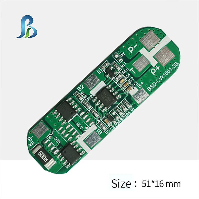 Bisida 5PCS BMS 12V 3S Li-ion Lithium Battery Charger Protection Board With NTC 18650 Battery for electrical tools Battery