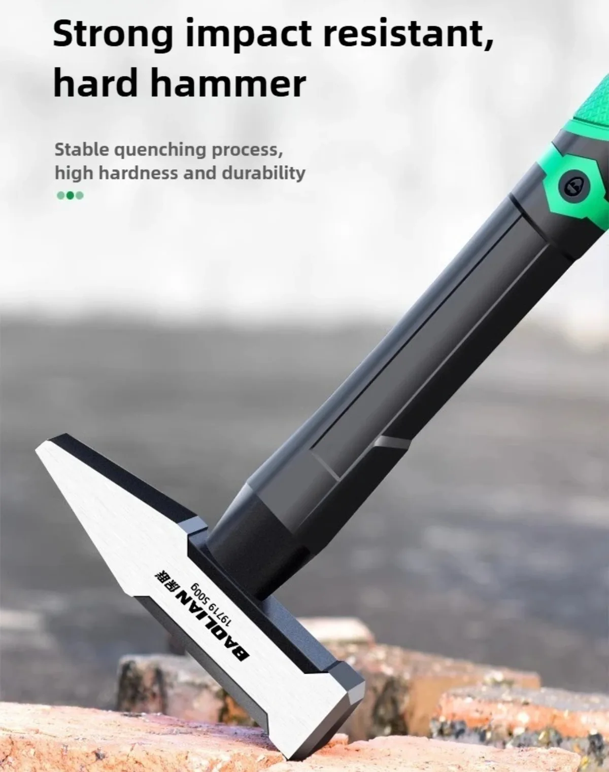 Hardware Tools, Building Decoration, Flat Head Hammer 200g, Plastic Coated Duckbill Hammer, Hammer Head 500g, Fitter Hammer view 5