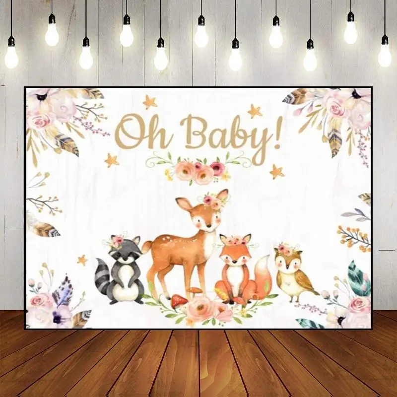 

Party Backdrop Wall Forest Animals Theme Jungle Photography Zoo Tropical Mountain Decoration Banner Happy Birthday Custom Photo