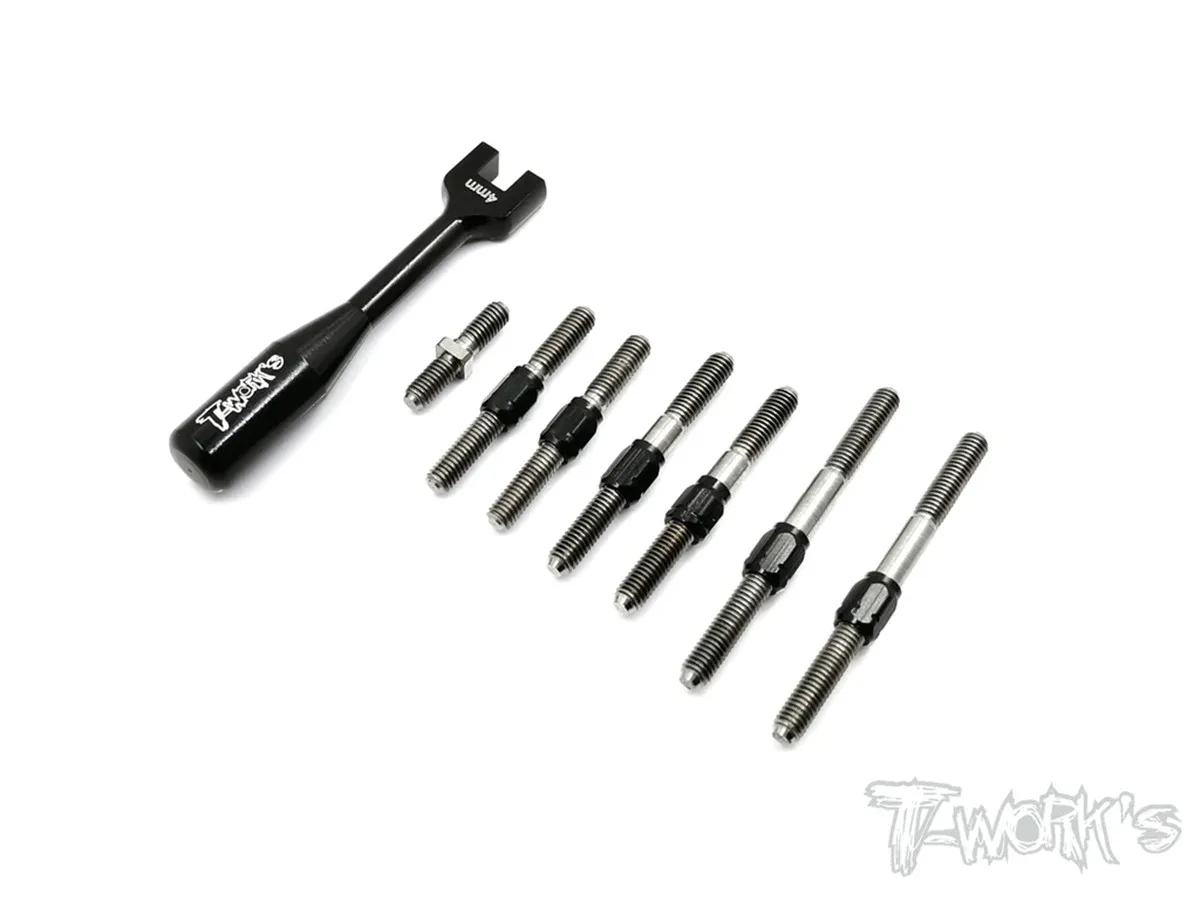 T WOROKS Hybrid Titanium Turnbuckle Set ( For Yokomo YD-2 TC )