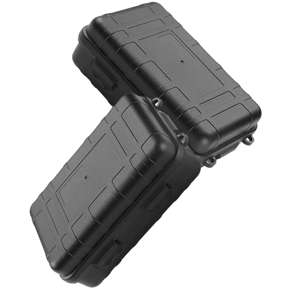 2pcs Survival Device Storage Case Premium Pp Durable Waterproof Shockproof Portable Outdoor Survival Box For Camping Hiking