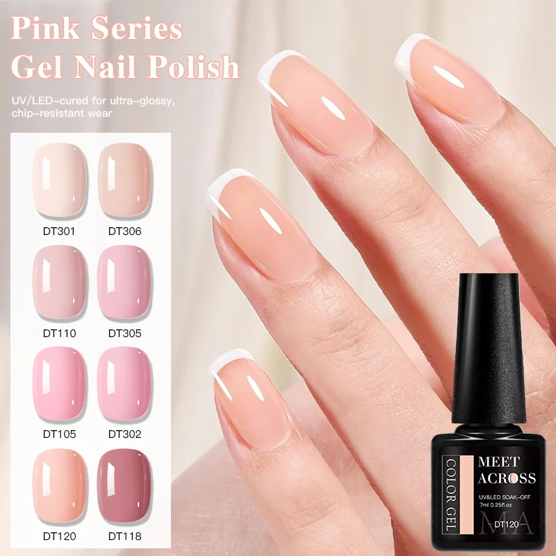 Esmalte de Uñas en Gel Rosa Nude, Sin HEMA ni TPO, Semipermanente, Se Quita con Acetona, Barniz de Gel UV, Diseño de Uñas Francesas, Suministros para Manicura