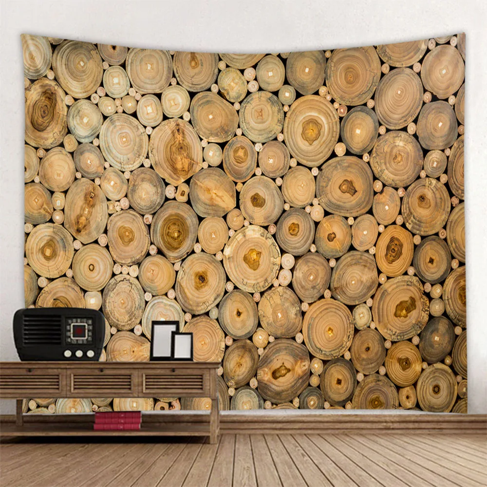 Stein Wand Kunst Tapisserie Bunte Holzmaserung Wandbehang Home Decor Boho Hintergrund Tuch Picknick Matte Blatt Sofa Decke Yoga Matte