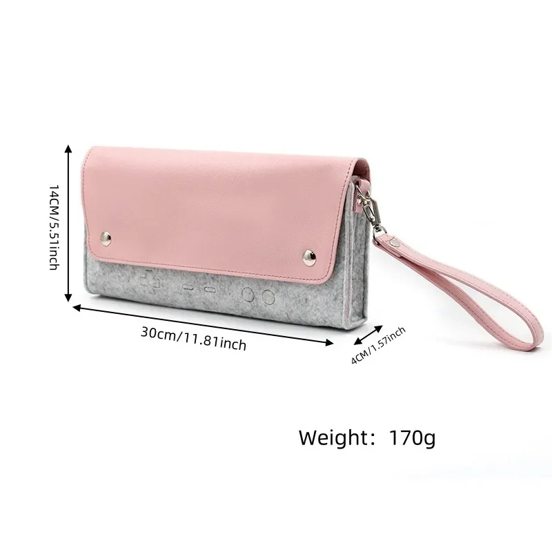 Bolsa de almacenamiento de viaje de fieltro ultraligera para Nintendo Switch 2, funda protectora de transporte para Switch2 con 5 ranuras para juegos, accesorios para juegos