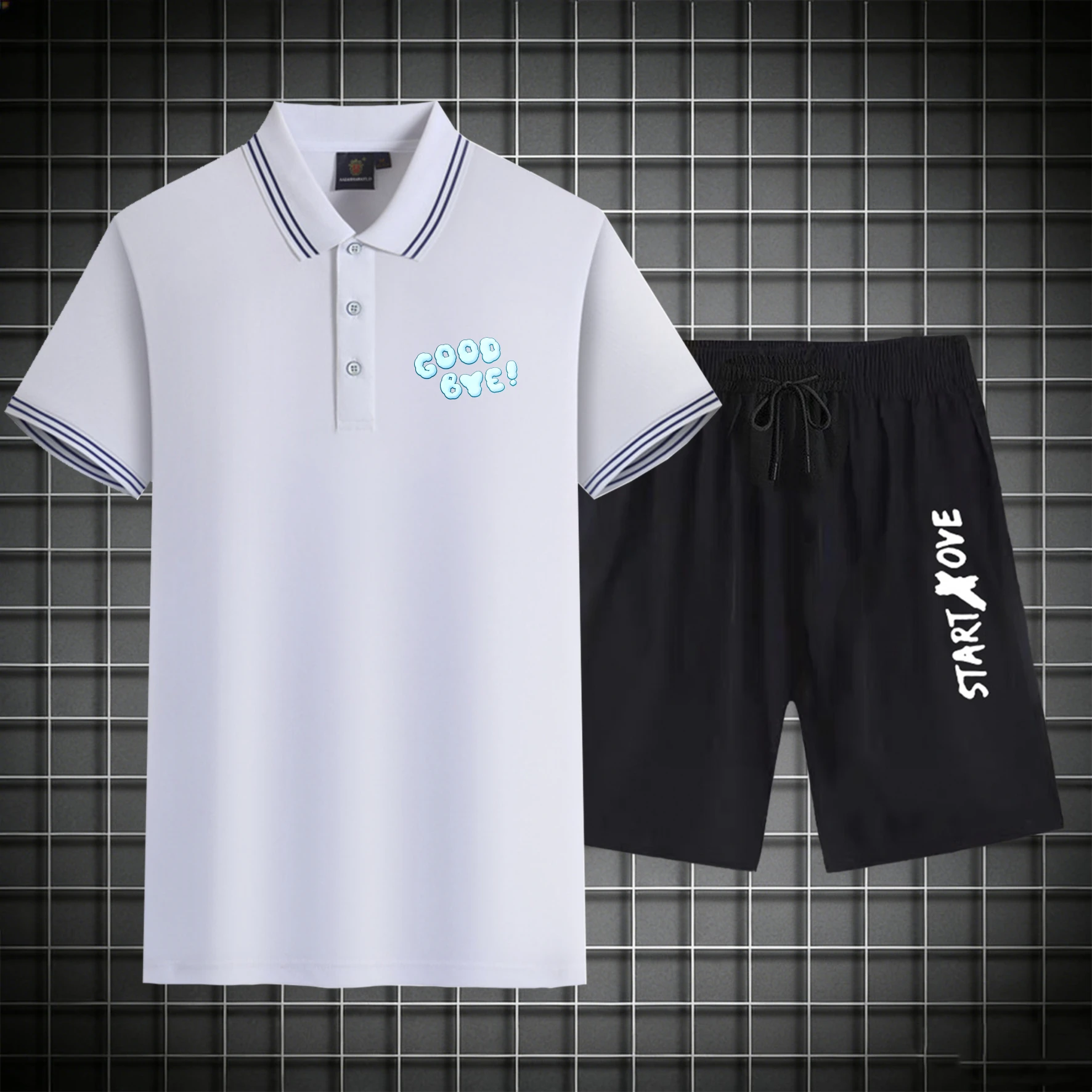 

men's Polos sets 2026 Summer Sportswear 2 piece set sports suits Printed Graphic jogging set sweat suit Polyester Short sleeve
