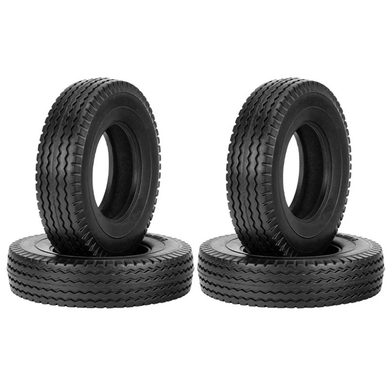 

4pcs 19mm Hard Rubber Tires for 1/14 Tamiya RC Semi Tractor Truck Tipper MAN King Hauler ACTROS SCANIA Upgrade Parts