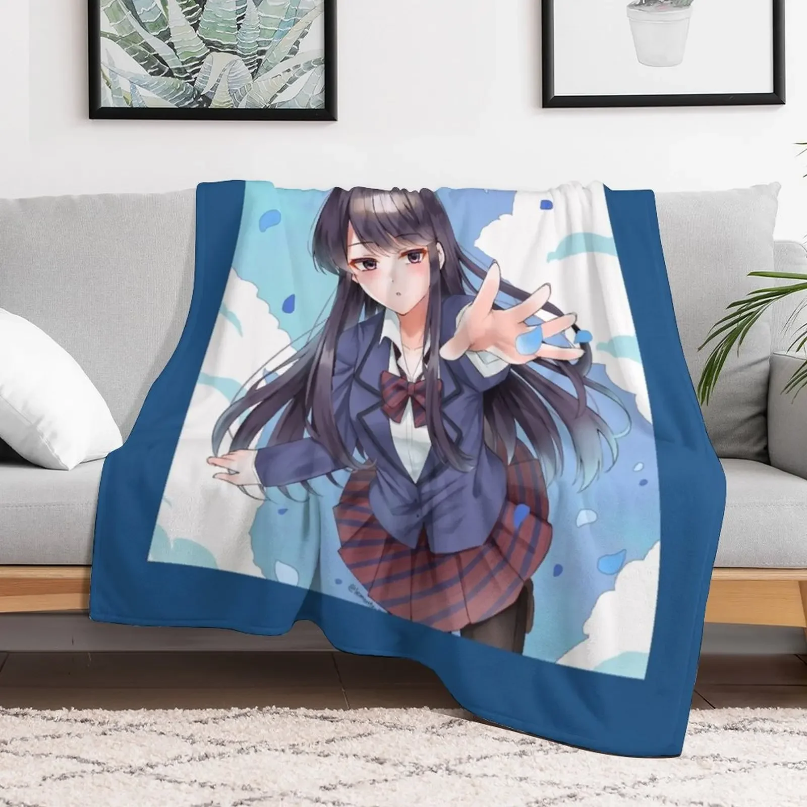 New Komi-san wa Comyushou desu., Komi Shouko Throw Blanket Extra Large Throw Cute Blankets