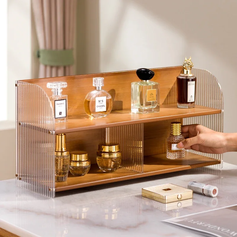 Cosmetics storage box dresser rack