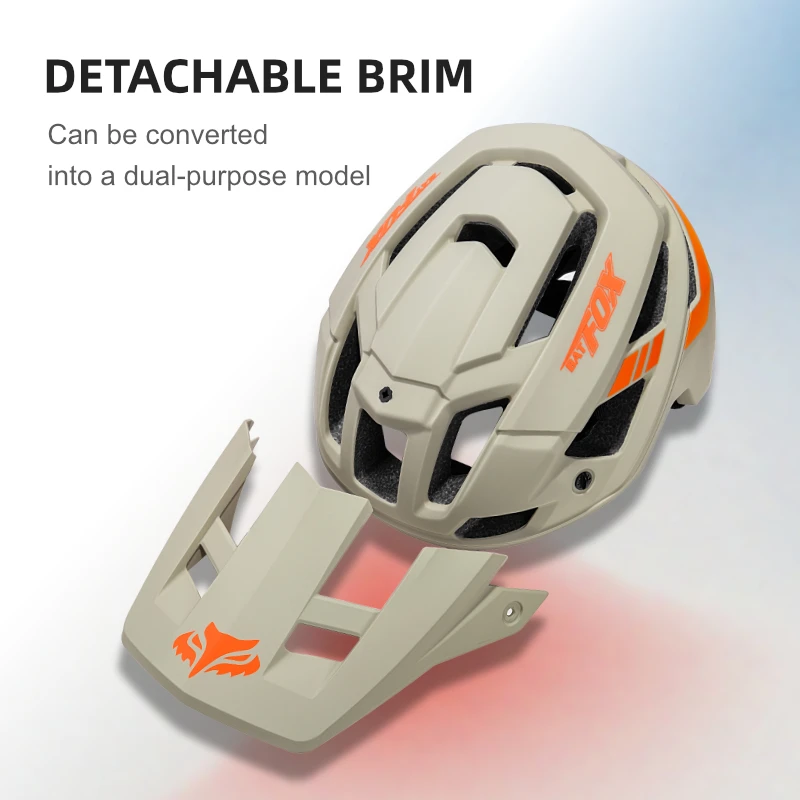 BATFOX Mountain Bike Helmet Riding Speedframe Off-Road MTB Bicycle Helmet Integrated molding Lightweight Men Women Cycling Gear