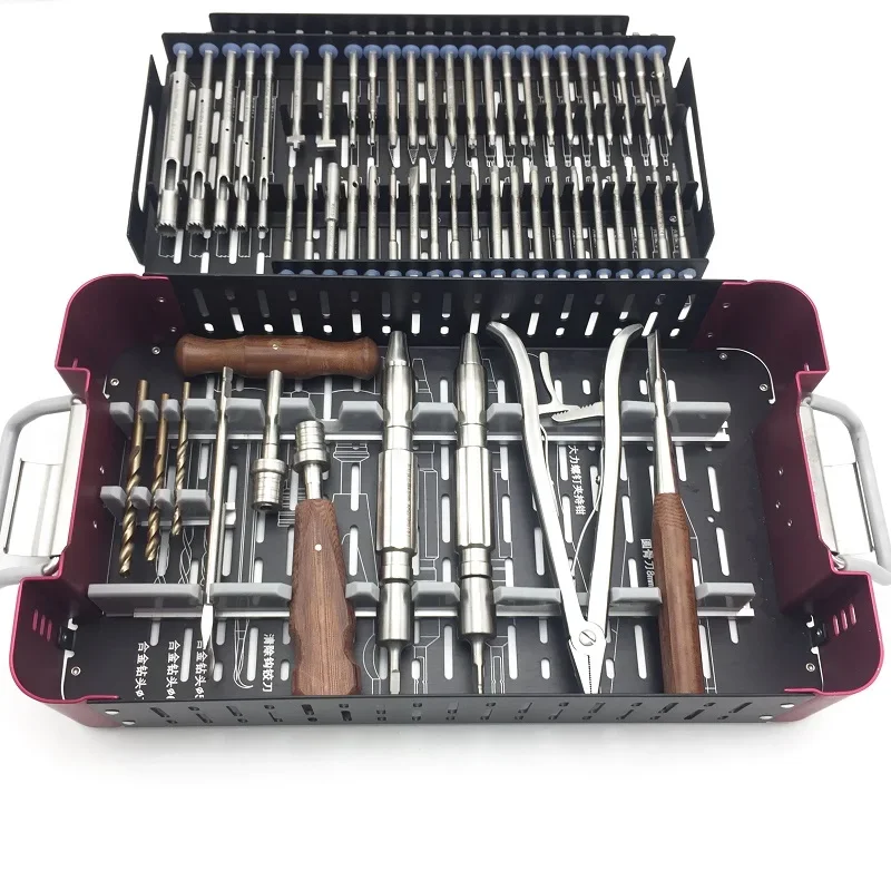 

56pcs/set Orthopedics Screwdriver Kit Surgical Screw Extractor Screw Broken Removal Instrument Orthopaedic Instruments