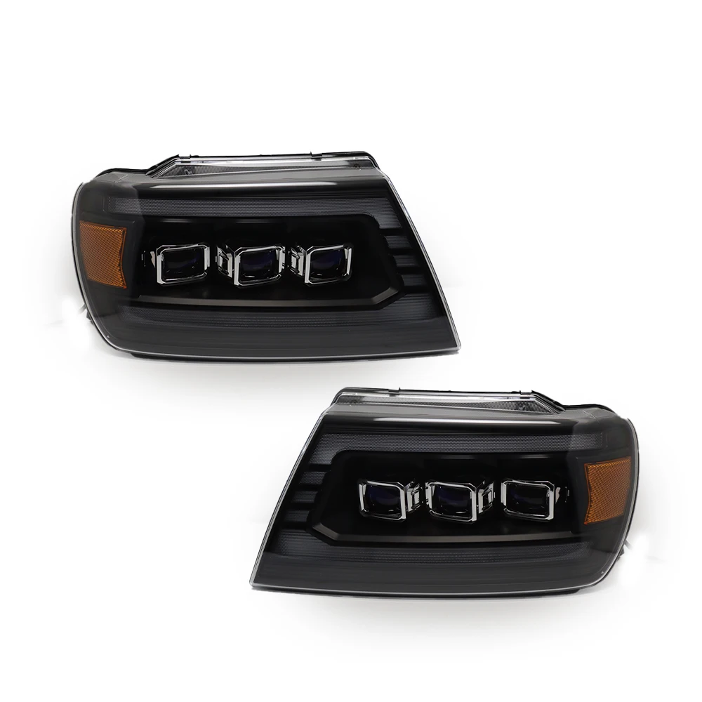 

Передние фары для JEEP Grand Cherokee 1999-2005: Светодиодный комплект для модернизации, линзы для автофар, аксессуары Plug and Play