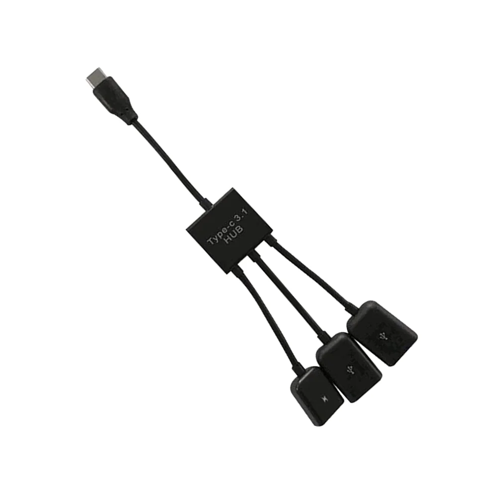 Adaptateur Usb C Type vers câble Otg, Hub de genre, hôte Ethernet, connecteur de charge multiple, un Point trois