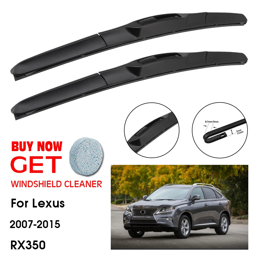 Wiper Mobil untuk Lexus RX350 26 "+ 22" 2007-2015 Pencuci Jendela Depan Aksesori Wiper Kaca Depan