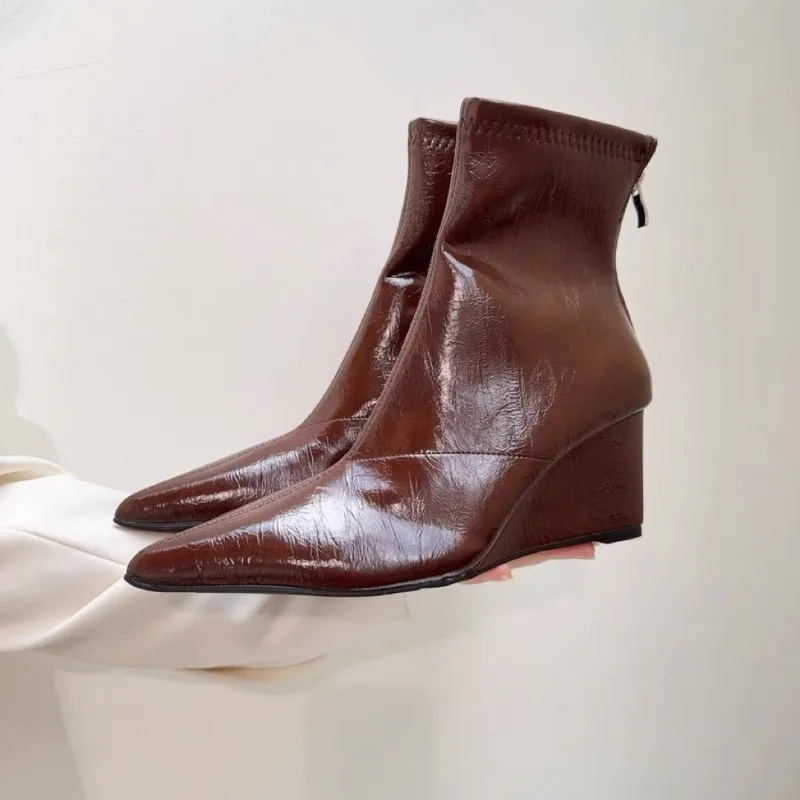 Wedge Heel Booties …