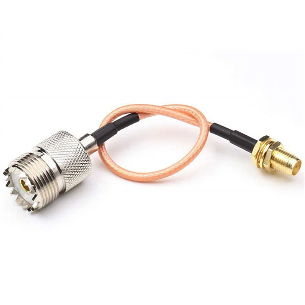 PL259 UHF Male to SMA Female Jack Connector SO239 UHF Female RF Coaxial Cable Jumper Pigtail for Router Antenna RG316 view 6