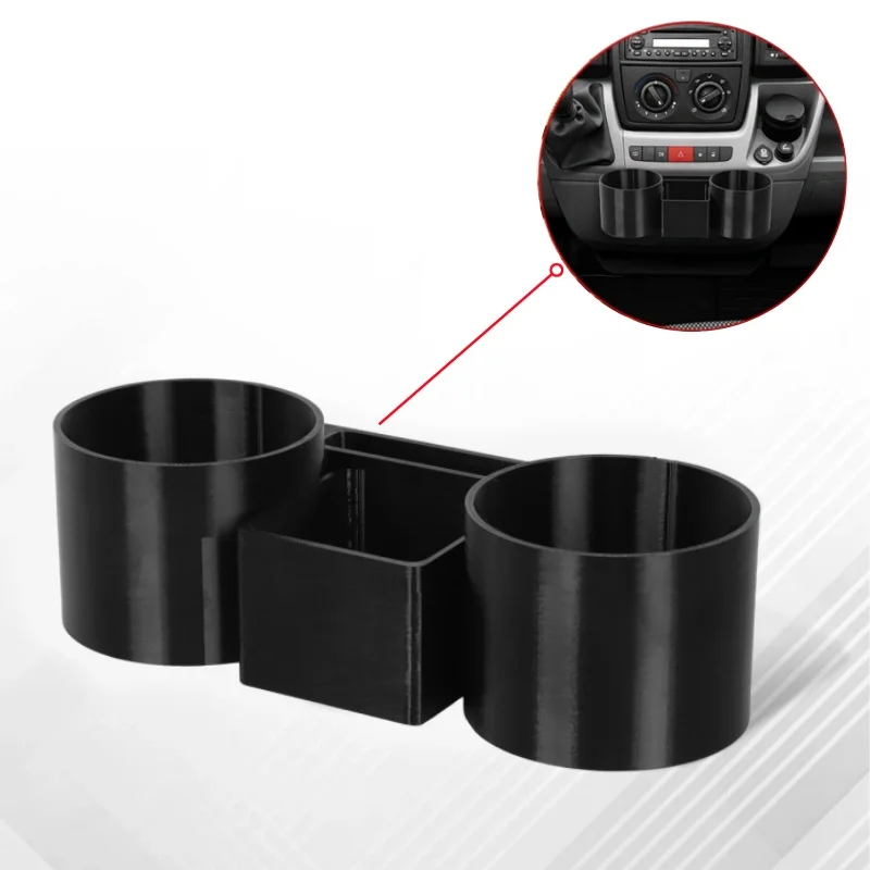 

Dual Car Cup Holder Fits For Van Motorhome Fiat Ducato Peugeot Boxer Citroen Relay Van Centre 2007+ Interior Accessories