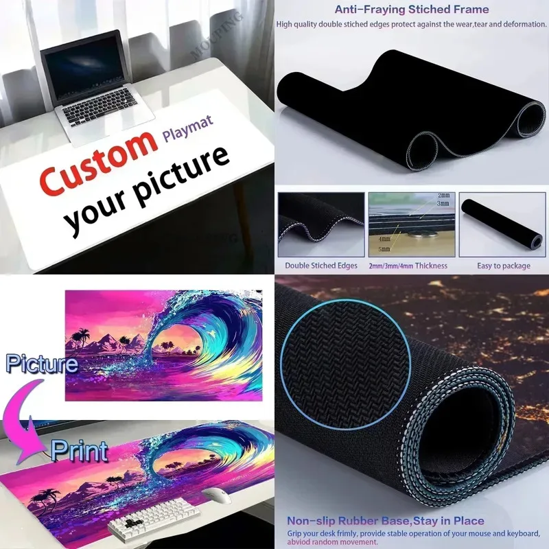 

Настольный игровой коврик с индивидуальным изображением, индивидуальный игровой коврик 1200x600, коврик для мыши, игровой коврик, игровой коврик на заказ, печать HD, персонализированный Gi