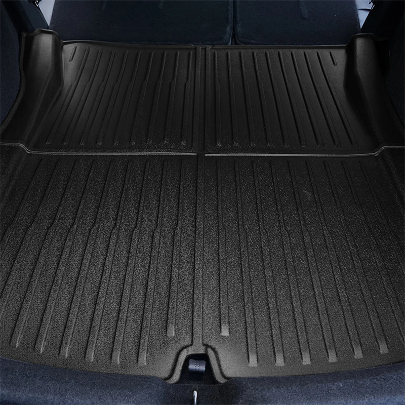 Trunk Mats For Tesla Model 3+ TPE Piano Key Style New Model3 Highland 2023 2024 Front Rear Trunk Frunk Storage Protective Pad