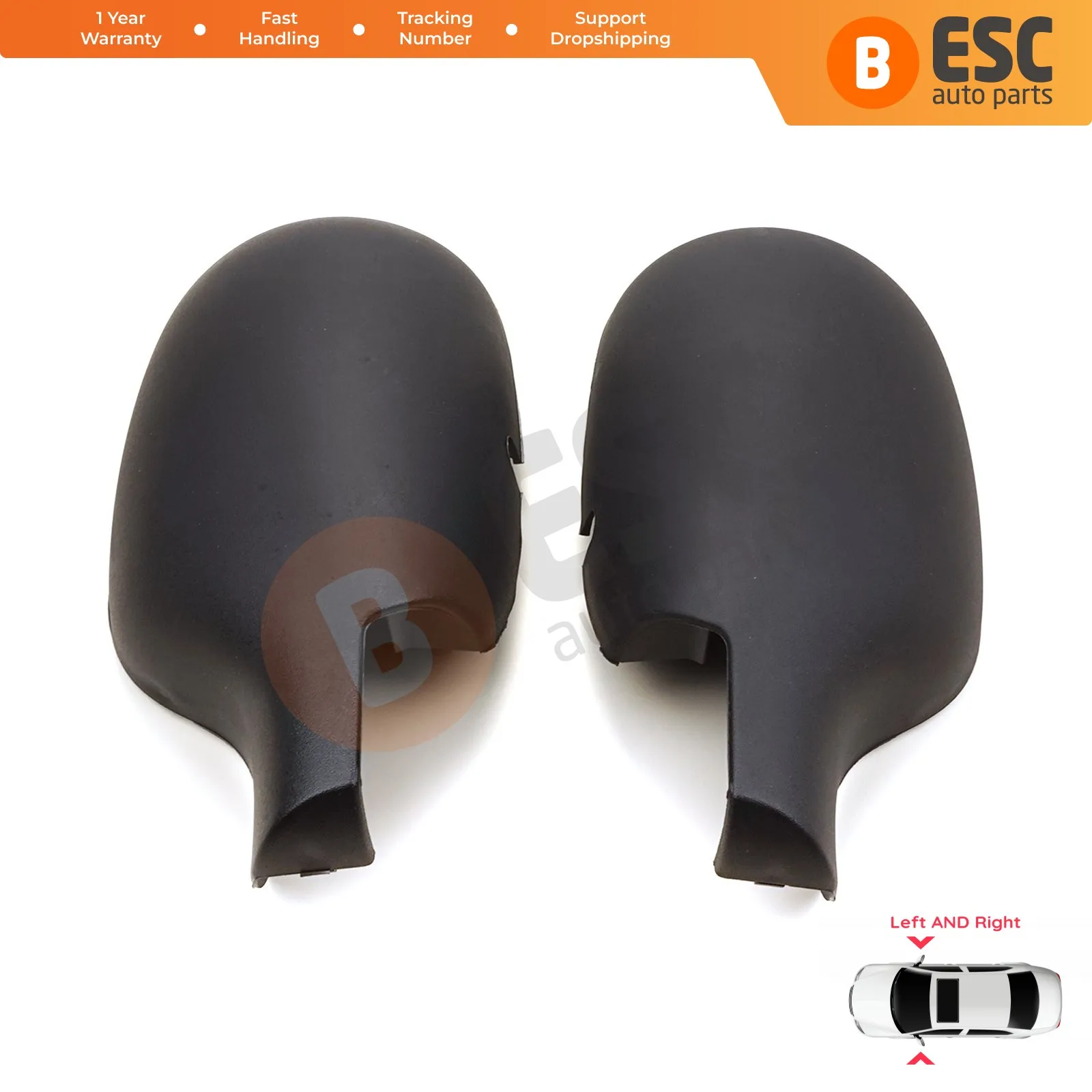 

ESP1105 Car Side Wing Mirror Shell Scull Cap Cover Left Right 7701471854 1855 for Renault Clio Symbol Megane Scenic 1 Thalia 1