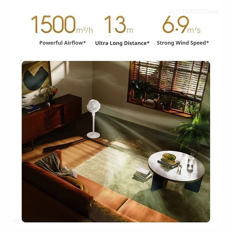 

Xiaomi Mijia Smart Standing Air Circulation Fan,Wide-angle Oscillation, Powerful Airflow, 2-in-1 Desk Fan & Floor-Standing Fan