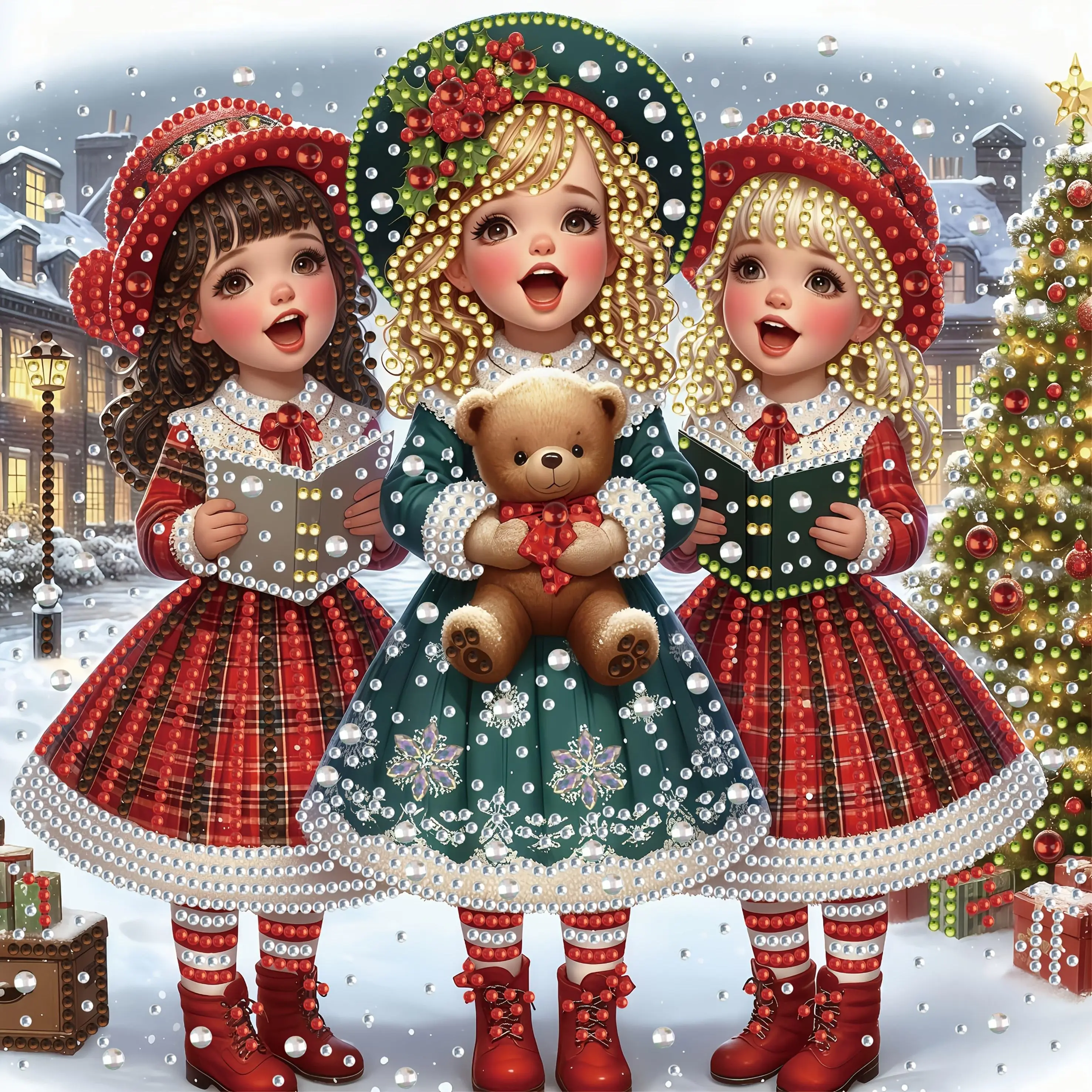 5D Diamond Painting Set - Handmade Craft Set, including irregular 3D diamonds, frameless, new product, perfect for home decorati