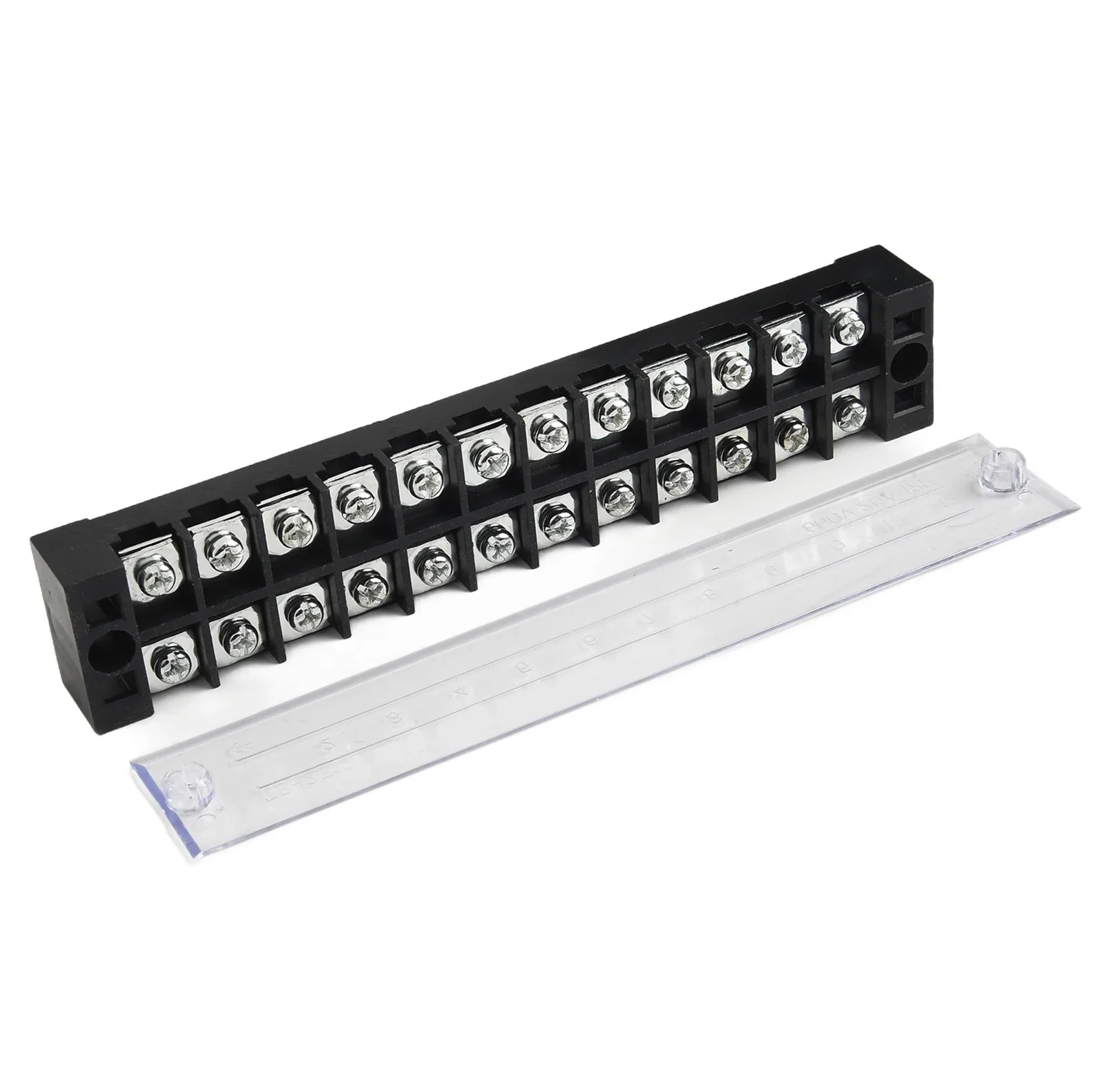 Double Row Terminal Block 600V 25A Terminal Block Copper Plate Combination Screws Household Appliances Connection