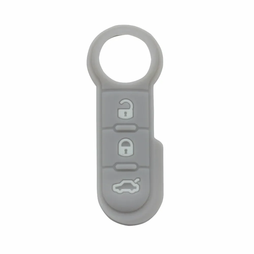 Xinyuexin Silicone Car Key Pad for FIAT 500 500L Bravo Croma Doblo Ducato Fiorino Linea Panda Grande Punto Scudo for Peugeot