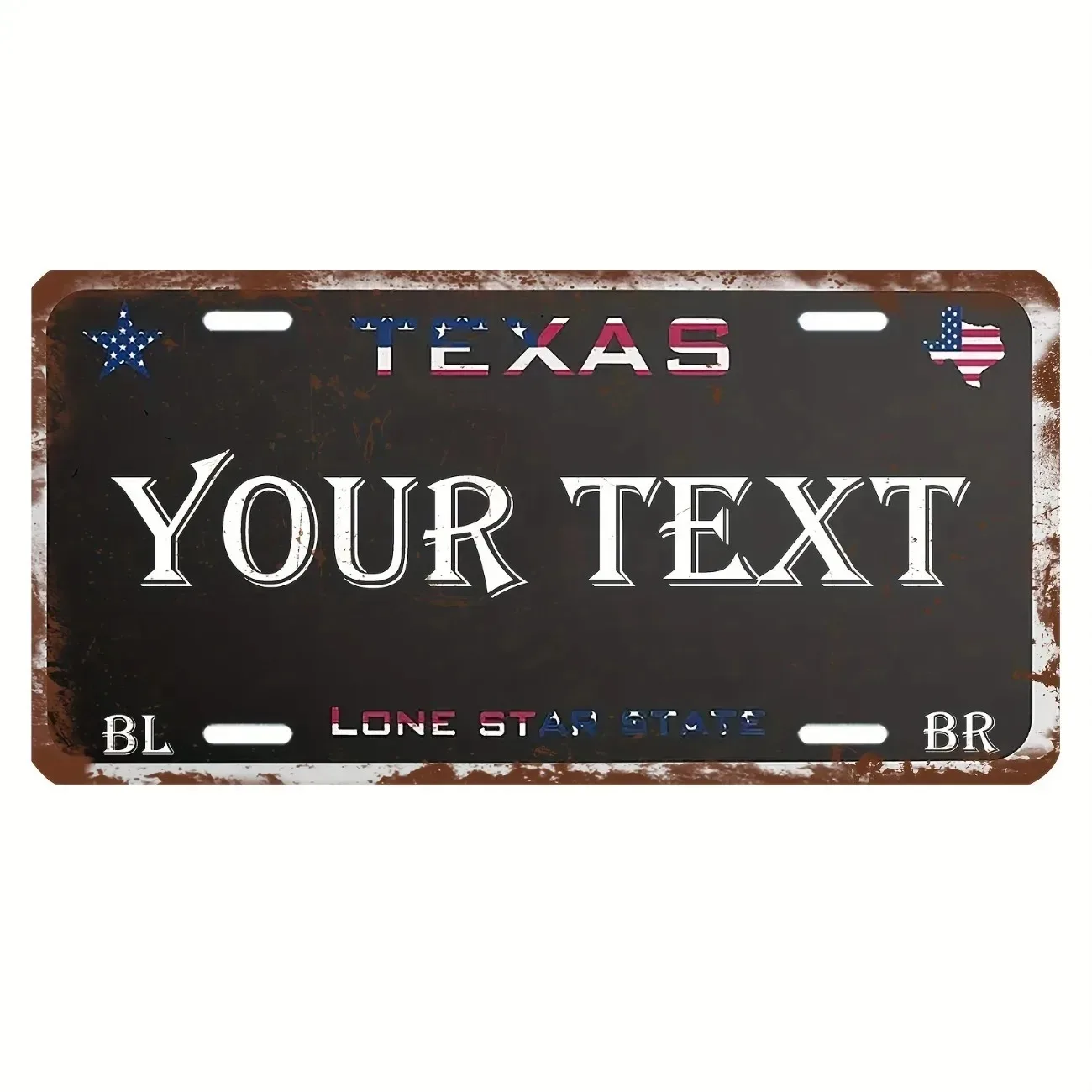 Custom Texas License Plate Aluminum Sign 6x12 Inch Personalized Garage Wall Art Home Decor Gift image 4