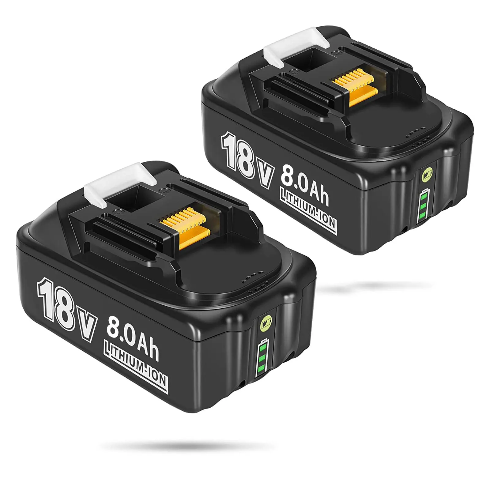 Akumulator Makita BL1830 18V 8000mAh Litowo-jonowy BL1830 BL1815 BL1860 BL1840 z ładowarką 4A, akumulator do narzędzi, lampa robocza. — 2