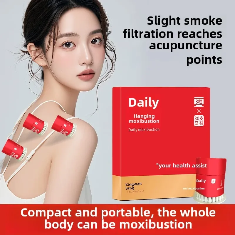 Tube de Moxibustion suspendu, petit Pot de Moxibustion suspendu sans fumée, boîte de combustion pour physiothérapie corporelle, Massage du dos