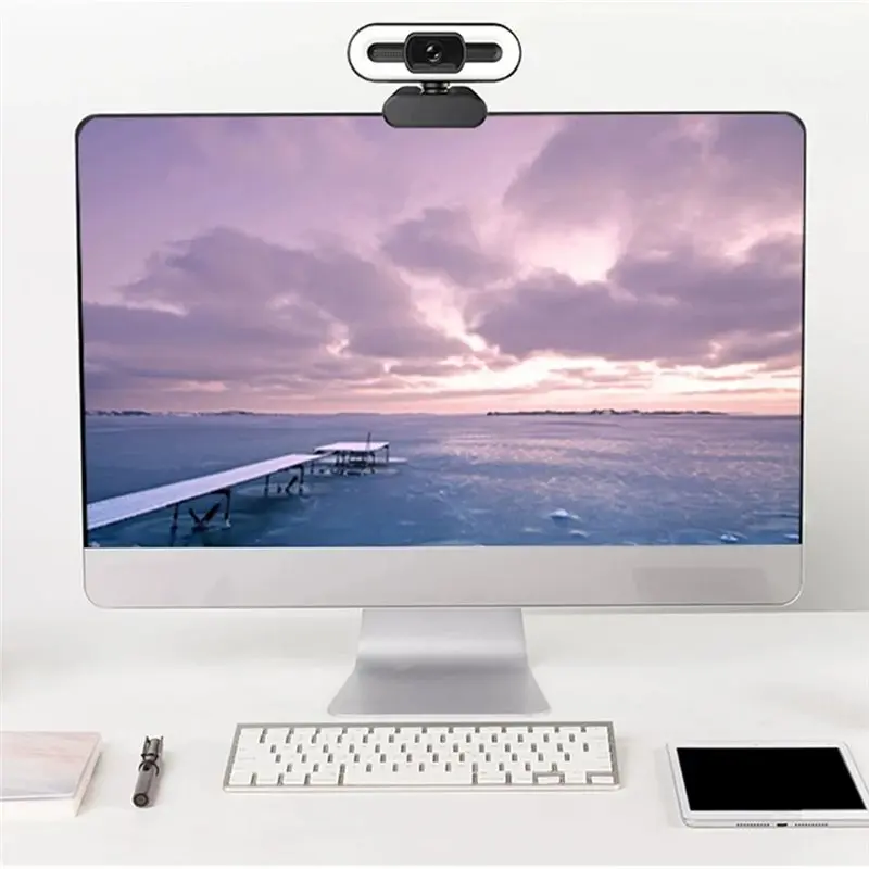 N36R-Webcam PC Laptop Auto Focus Webcam Portable Full HD 2K/4K For Live Streaming And Meetings With Mic And Fill Light 4K