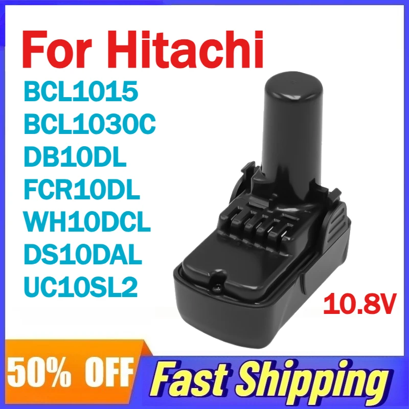 

10.8V 1.5AH-10C battery For Hitachi DB10DL FCR10DL WH10DCL BCL1015 BLC1015 BCL1030 BCL1030M BCL1030A 329369 329370 329371