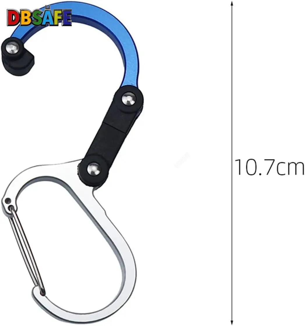 متعددة الوظائف سبائك الألومنيوم D نوع للتدوير سريعة معلقة حلقة تسلق فائدة السنانير للتخييم في الهواء الطلق التنزه والعتاد #4