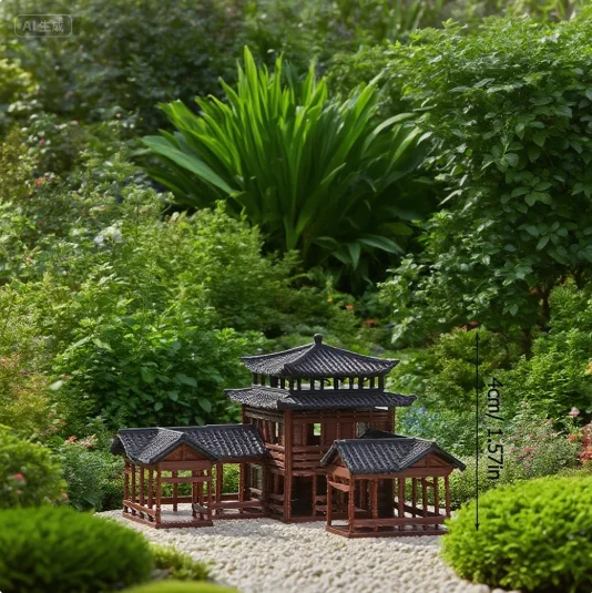 Modelo de Edificio Antiguo en - Bonsai Garden Miniature reseña y precio