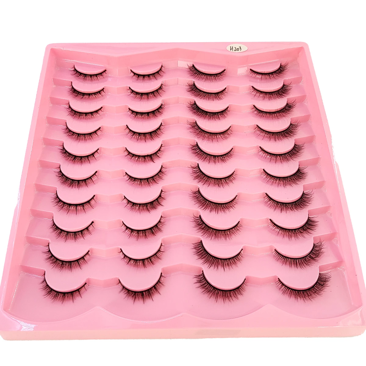 Nuove 20 paia di ciglia naturali lunghe di visone artificiale 3D e set per il trucco con ciglia di visone ciglia estese e ciglia corte